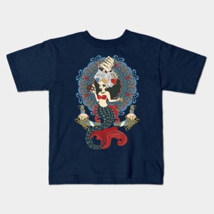 Roсoco mermaid art nouveau Kids T-Shirt